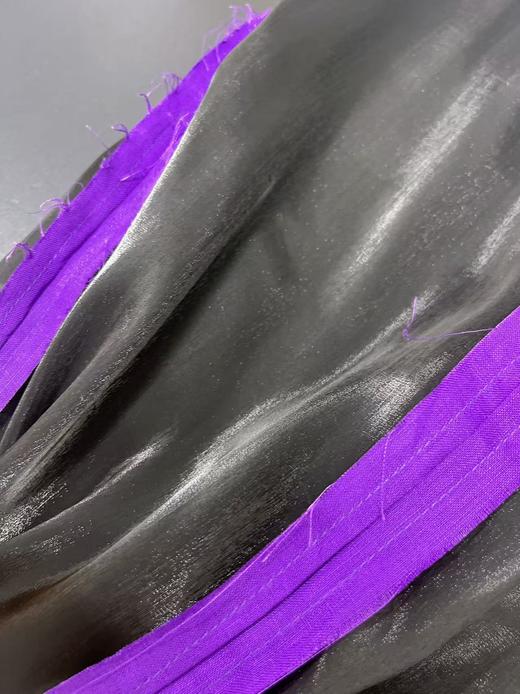 11.11直降到底！！潮牌1662紫色流光亚麻半裙（有内衬）-喜出 商品图4