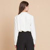 EITIE爱特爱气质复古压褶法式优雅直筒立领衬衫上衣2025秋季新款C2513808 商品缩略图4