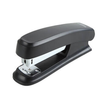 齐心（COMIX）20页舒适办公订书机/订书器 耐用订书机大号适配12#订书钉24/6钉 办公用品 B2982黑色 商品图1