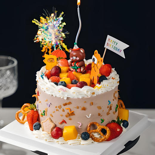 小熊水果森林蛋糕 商品图0