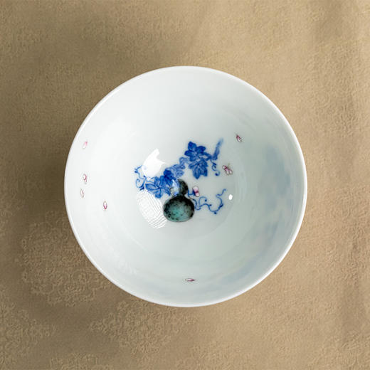 一儒堂青花加彩葫芦斗笠杯 商品图3