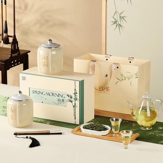 【竹韵白茶】去寻礼盒明前珍稀白茶绿茶茶叶礼盒特级中式设计送礼佳品 商品图0