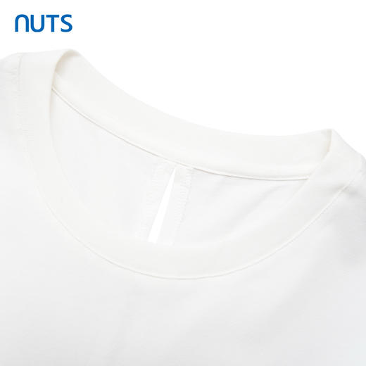 NUTS商场同款夏季白色简约百搭宽松显瘦短袖T恤423021079 商品图2