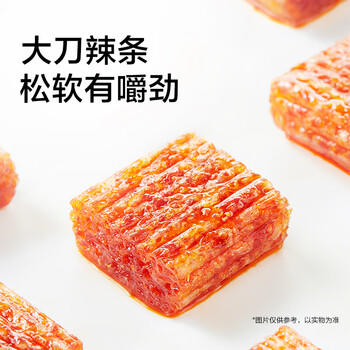 卫龙辣条 老式大刀肉200g 儿时怀旧豆干小零食 商品图1