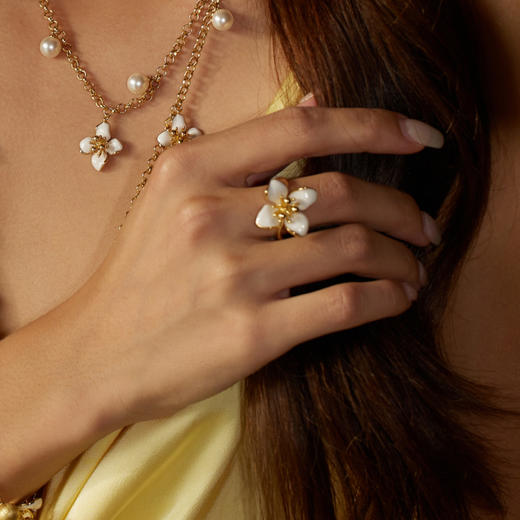 Garden of Eden 伊甸园系列 | 白色四瓣花三件套装 商品图6