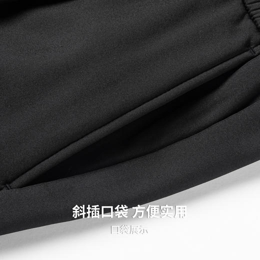 【抗菌】圣得西加绒加厚男士休闲裤2025秋系带直筒舒适百搭保暖裤 商品图7