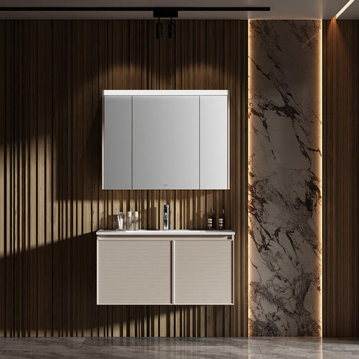 【门店款】帝王洁具CB259云影浴室柜组合洗漱台现代轻奢浴室柜洗 CB259云影浴室柜80CM 商品图0