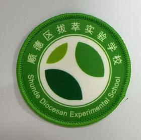 通版顺德区拔萃实验学校包边校徽校服布标姓名贴章可缝烫现货发51