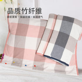 【30积分+39.9元】三竹 竹纤维两面枕巾 (70cm*75cm) 竹浆纤维触感柔软