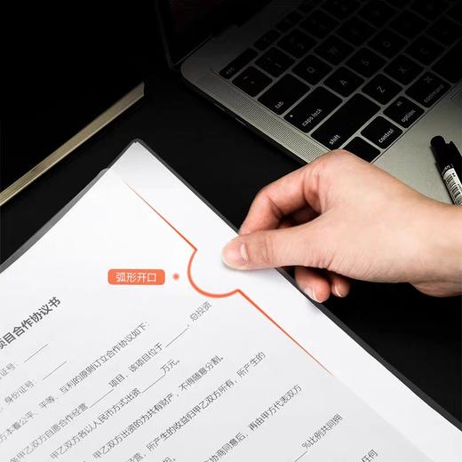 得力63101横款抽杆夹**（5个装） 商品图3