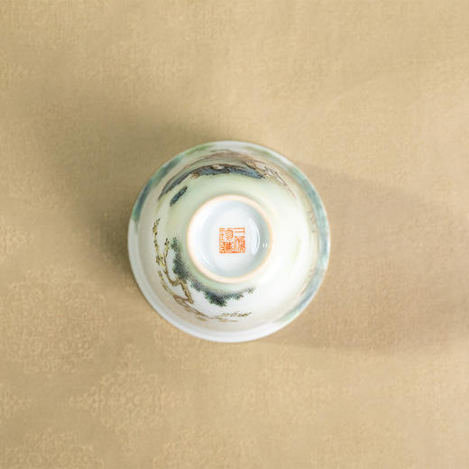 一儒堂粉彩杨贵妃芭蕉铃铛杯 商品图3