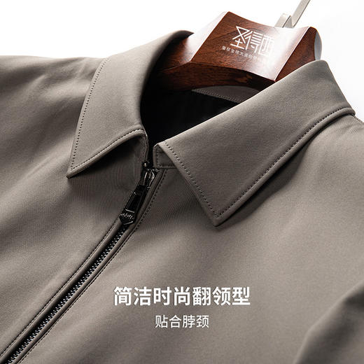 圣得西行政夹克男士2025秋翻领商务休闲抗皱易打理简约有型外套男 商品图7