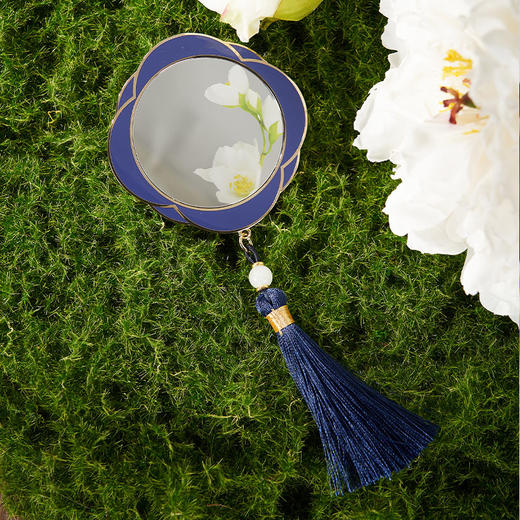 物兮物工艺美术系列草莓小偷流苏化妆镜 商品图1