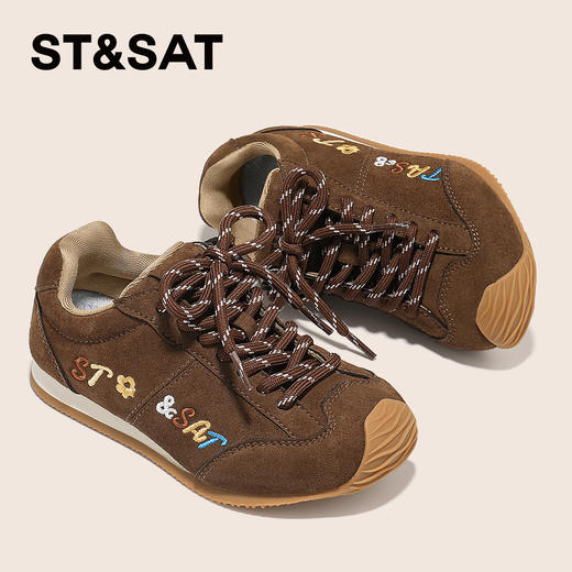 【童鞋】星期六复古美拉德系男女童运动鞋SSD3191U2G 商品图3