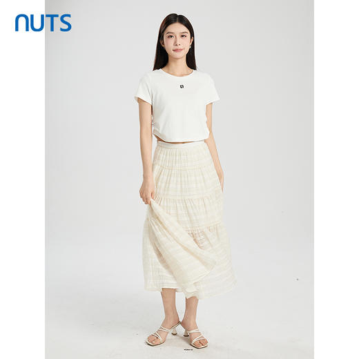 NUTS商场同款夏季高腰显瘦百搭气质蛋糕长裙425061181 商品图3