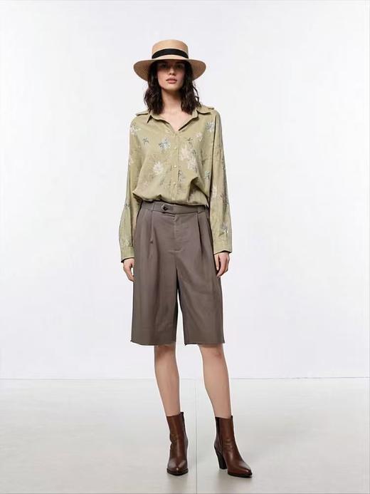 【超值特卖】潮牌0705亚麻膝盖下六分裤-喜出 商品图0