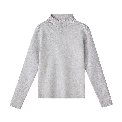 笛莎Deesha 童装女童毛衫2025秋新款女童半高领正肩打底毛衣 商品图4