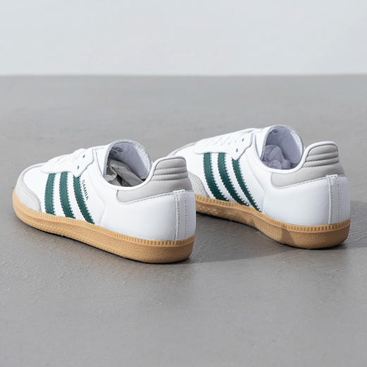阿迪三叶草 SAMBA OG W女款白色低帮休闲鞋 商品图5