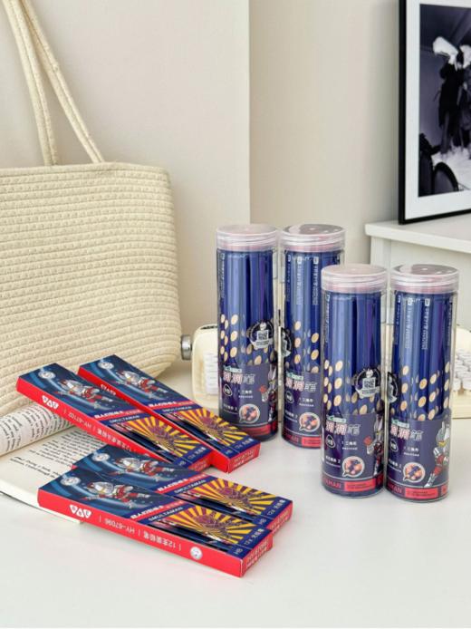 👏开学必备【超人幻影战士书写铅笔组合】💕正版授权洞洞笔身自带凹洞设计“三指定位”，😎帮助孩子纠正握笔姿势 商品图0