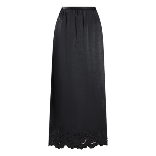 「自」全新升级【铂金会员146/天猫199/差价53】(03643)洛诗琳复古国风镂空刺绣半身裙2025夏季高腰显瘦气质开叉裙 商品图4