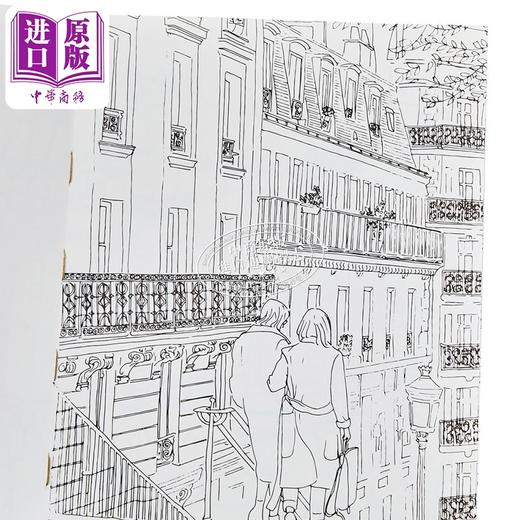 【中商原版】巴黎印象 涂色艺术图鉴 Paris 英文原版 Zoe de Las Cases 法国巴黎建筑 涂色书 商品图2