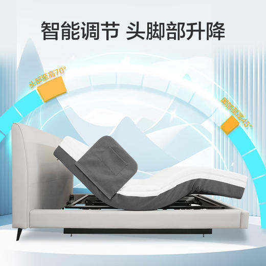 海尔（Haier）新款智能电动床1.2加宽多功能升降起背抬腿家用老人护理 家居电动床 HJU0-P702W00 商品图2