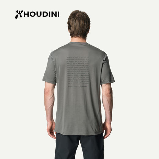HOUDINI 胡丁尼 Tree Message Tee 树语 男款速干短袖T恤231024/840049 商品图4