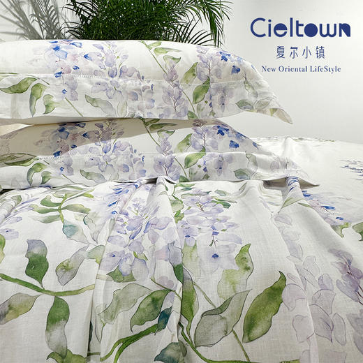 【爆款】Cieltown/夏尔小镇【亚麻】系列 紫藤亚麻三件套 商品图1