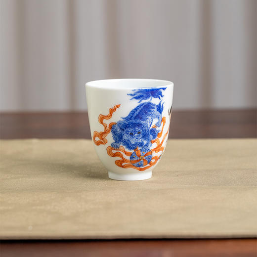 一儒堂青花加彩事事如意对杯 商品图6