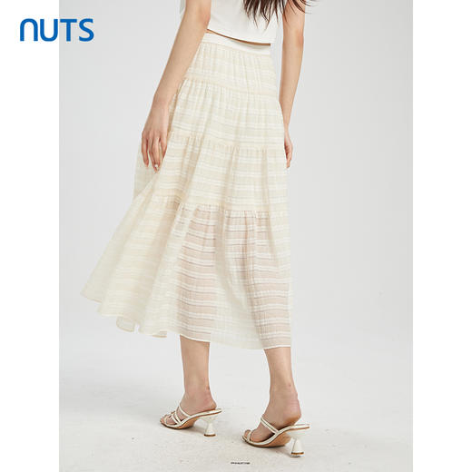 NUTS商场同款夏季高腰显瘦百搭气质蛋糕长裙425061181 商品图4