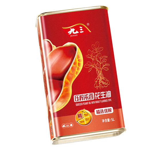 【中国农垦】九三精选优榨花生油（马口铁） 5L 商品图5