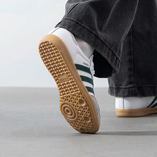 阿迪三叶草 SAMBA OG W女款白色低帮休闲鞋 商品图3