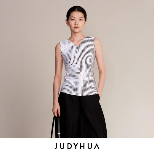 JUDYHUA J For Judy 条纹打底背心 商品图0