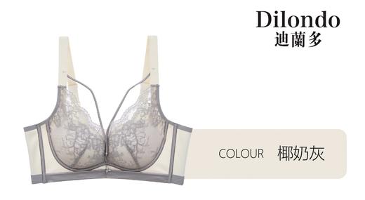 迪兰多蕾丝文胸中厚款舒适透气聚拢显瘦2118459 商品图7