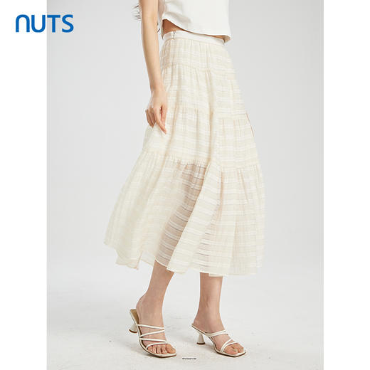 NUTS商场同款夏季高腰显瘦百搭气质蛋糕长裙425061181 商品图2