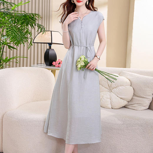 优雅系带休闲，宽松连衣裙YIYIFUS2901XFY 商品图2