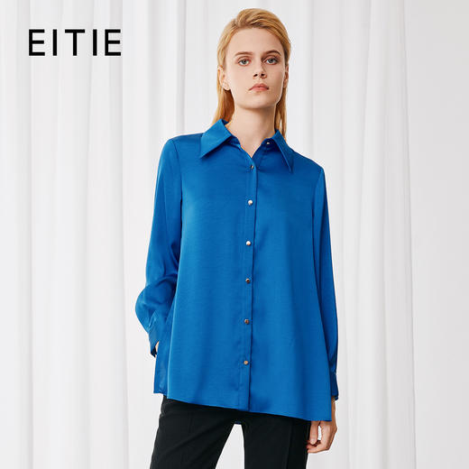 EITIE爱特爱时尚直筒显瘦通勤衬衫上衣秋季新款7909609 商品图0
