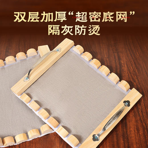 【古法督灸❗松木督脉龙骨灸】稳定身体“小情绪”柔性贴合人体弧度，双层加厚“超密底网“隔灰避免烫伤皮肤，艾灸馆木质腹部背部专用，艾灸器具龙骨灸L 商品图2