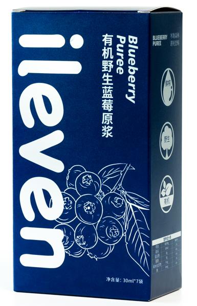 ileven蓝莓原浆盒装 30ml*7袋/盒 商品图0