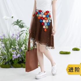 苏苏姐家小雏菊半身裙手工diy编织钩针蕾丝线毛线团自制材料包