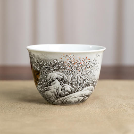 一儒堂雪景老虎缸杯 商品图1