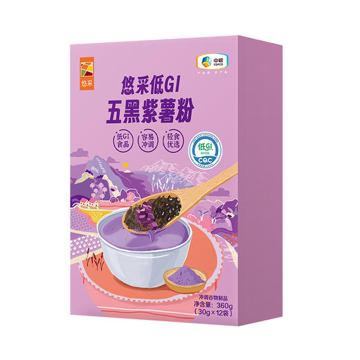 中粮悠采低GI五黑紫薯粉360g 商品图2