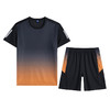 【速干套装】【DH】大依优型大码冰丝速干短袖T恤短裤套装圆领时尚潮流宽松潮牌加肥加大上衣男士半袖 商品缩略图3