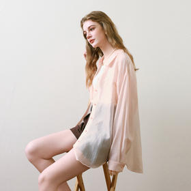 【商场同款】诗凡黎可露丽风莱赛尔衬衫2025夏新款上衣3G5120071