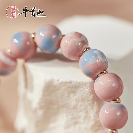 牛首山香灰瓷八大守护神手串官方琉璃珠烧瓷马卡龙手机送女友闺蜜 商品图3