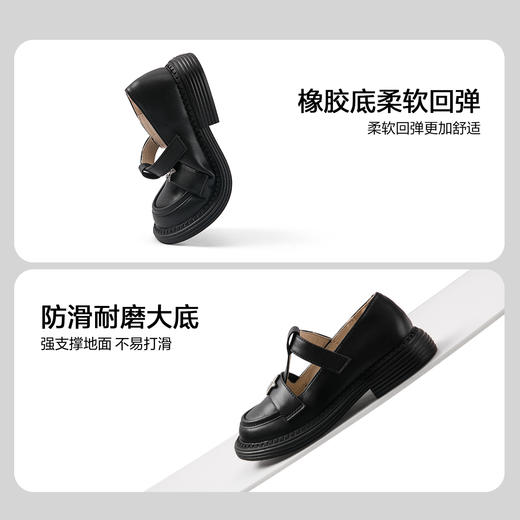 笛莎Deesha 女童童鞋2025秋新款浅口低帮皮鞋 商品图3