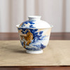 一儒堂青花加彩老虎盖碗 商品缩略图2