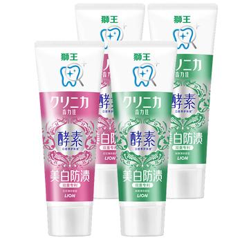 狮王（Lion）(lion)齿力佳进口酵素美白牙膏鲜果+百花 130g*4 商品图2