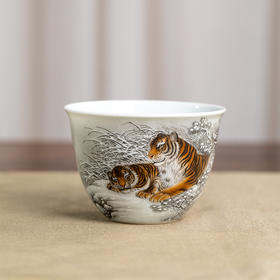 一儒堂雪景老虎缸杯