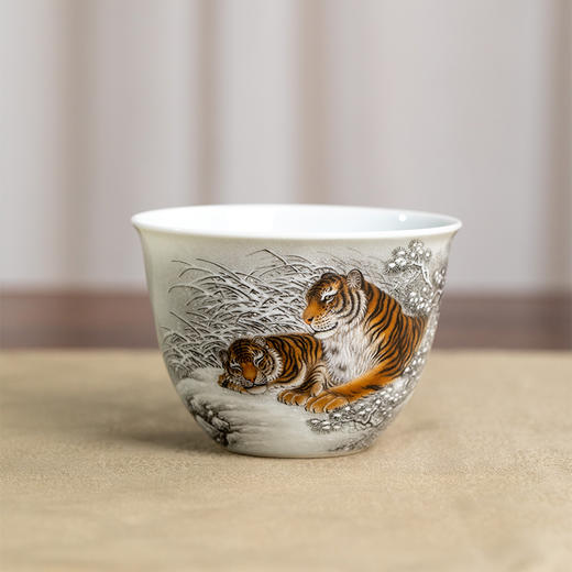 一儒堂雪景老虎缸杯 商品图0